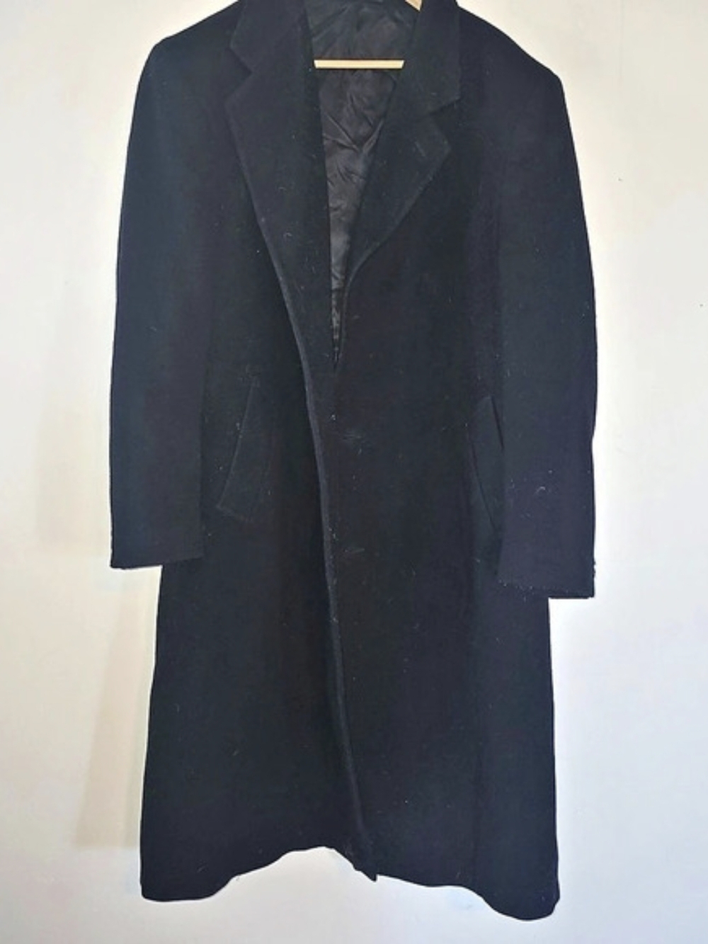 Silver Cloud Cashmere Men's Black Pea Coat